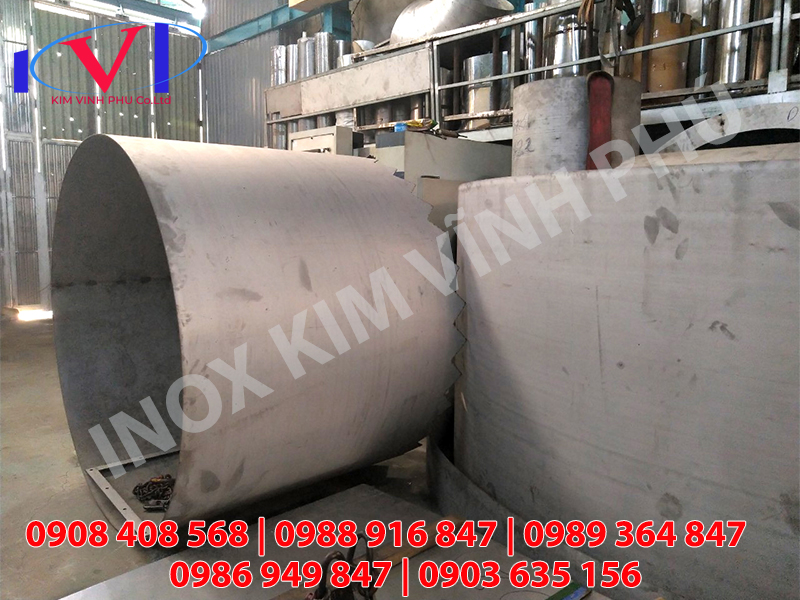 Sản phẩm gia công cuốn ống Inox theo yêu cầu - đường kính 1700mm - Inox Kim Vĩnh Phú
