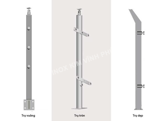 35+ Mẫu trụ lan can inox đẹp cho hành lang, ban công, cầu thang