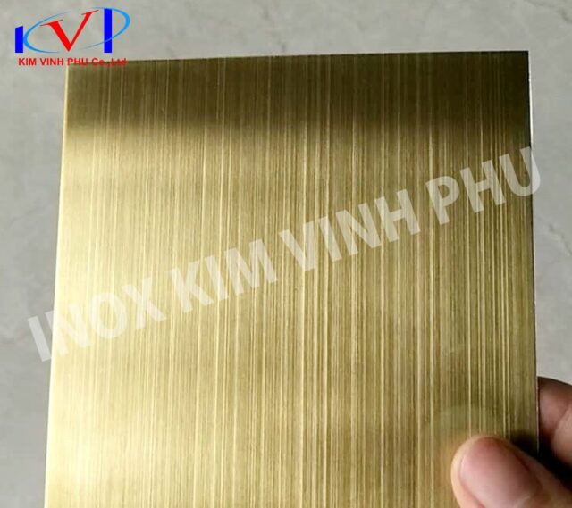 Tấm inox vàng xước chuẩn chất lượng - Bảng giá mới nhất 2025