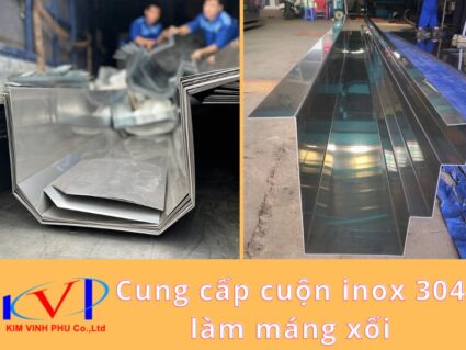 Cuộn inox 304 làm máng xối ở Bình Dương