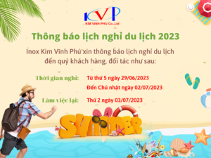 Inox Kim Vĩnh Phú thông báo lịch nghỉ du lịch 2023