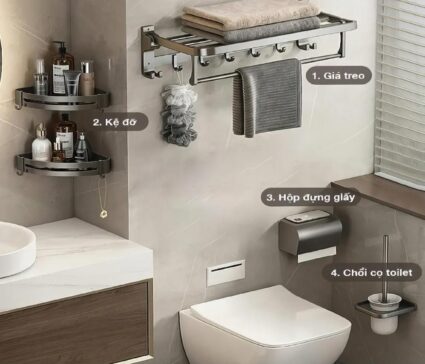 cách làm sạch đồ dùng inox trong nhà tắm